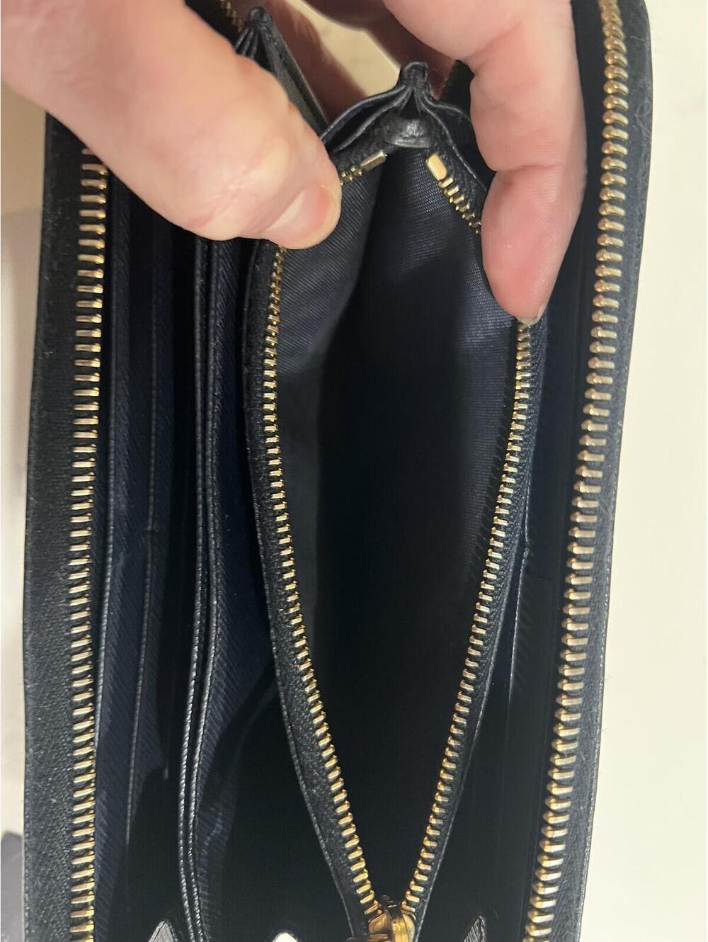 Prada Saffiano Leather Long Wallet - Baltico, with COA (2016) - Picture 5 of 8